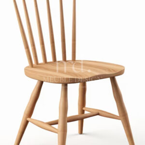 Chaise en bois confortable et résistante pour une déco rustique